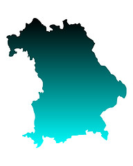 Image showing Map of Bavaria