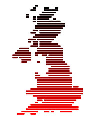 Image showing Map of Great Britain