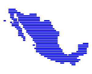 Image showing Map of Mexico