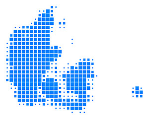 Image showing Map of Denmark