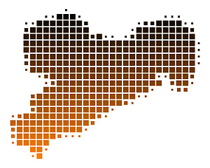 Image showing Map of Saxony