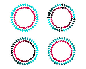 Image showing Coloured circles