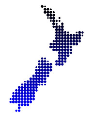 Image showing Map of New Zealand