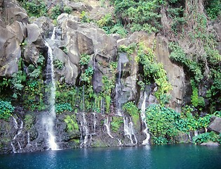 Image showing Tropical cascades in La Reunion