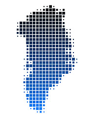 Image showing Map of Greenland