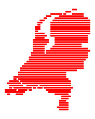 Image showing Map of Netherlands