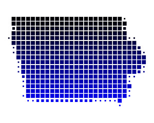 Image showing Map of Iowa