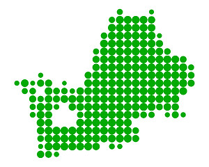 Image showing Map of Lake Chiemsee