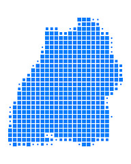 Image showing Map of Baden-Wuerttemberg