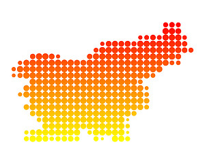 Image showing Map of Slovenia