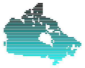 Image showing Map of Canada