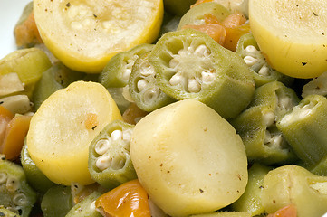 Image showing okra and squash