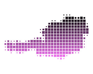 Image showing Map of Austria