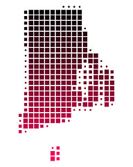 Image showing Map of Rhode Island