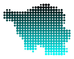 Image showing Map of Saarland