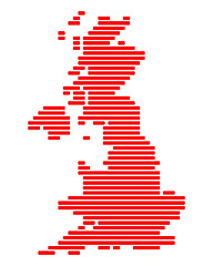 Image showing Map of Great Britain