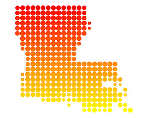 Image showing Map of Louisiana