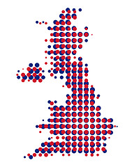 Image showing Map of Great Britain