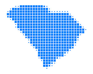 Image showing Map of South Carolina