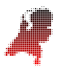 Image showing Map of the Netherlands