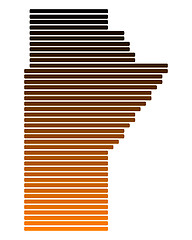 Image showing Map of Manitoba