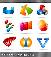 Image showing set of icons or logos