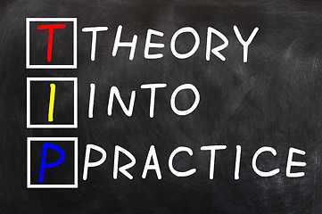 Image showing Acronym of TIP for Theory into Practice