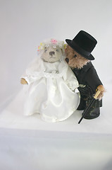 Image showing bride and groom teddies