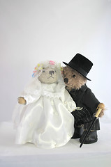 Image showing bride and groom teddies