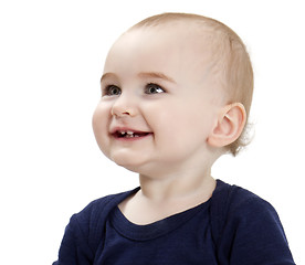 Image showing portrait of laughing toddler