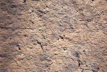 Image showing Wall made of clay 