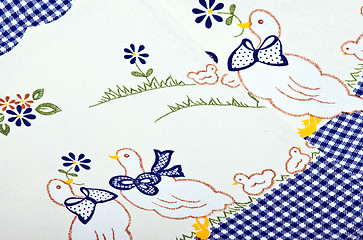 Image showing decorative easter towel