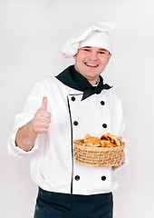 Image showing chef with buns