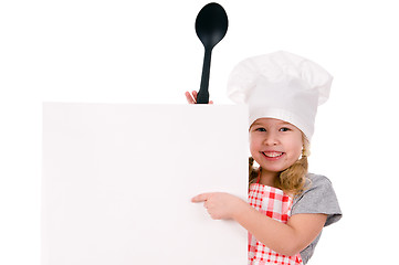 Image showing girl in chef's hat