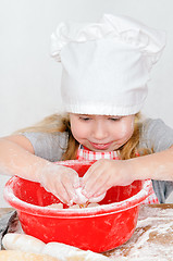 Image showing girl in chef's hat