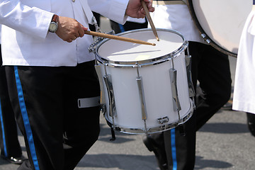 Image showing Marching drummer