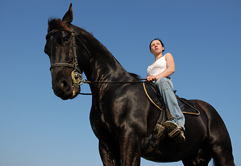 Image showing riding girl