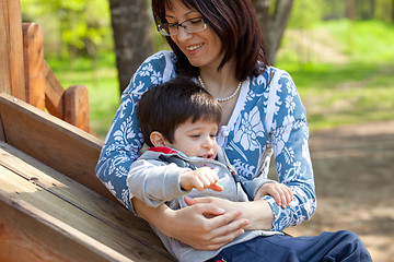 Image showing Mother and son