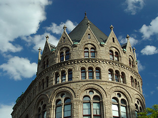 Image showing Boston Grain Exchange Building Closeup