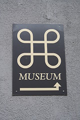 Image showing Museum sign