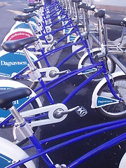 Image showing City bikes