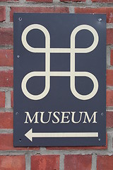 Image showing Museum sign