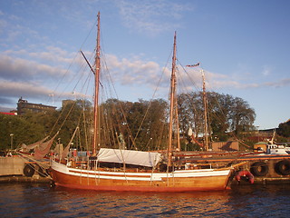 Image showing Boat in the harbour