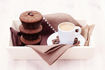 Image showing espresso muffins