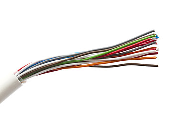 Image showing Colorful cables