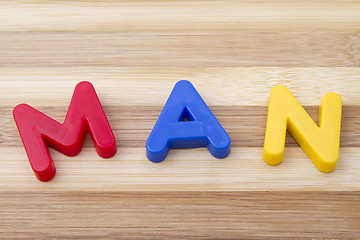 Image showing Letter magnets 