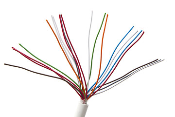 Image showing Colorful cables 