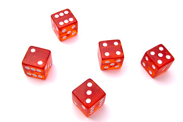 Image showing Red dice isolated