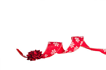 Image showing christmas bow and ribbon