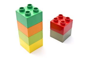 Image showing Colorful building blocks